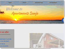 Tablet Screenshot of apartments-sanja.com